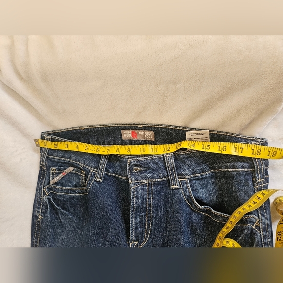 Ariat Women's Denim 33R Mid Rise Flame Resistant Boot Cut Jean - Picture 7 of 10